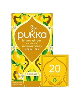 Pukka Lemon, ginger & Manuka Hony Bio, 20 sasz.
