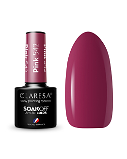 Claresa Soak Off UV/LED Pink lakier hybrydowy 542, 5g