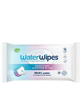 WaterWipes BIOAdult Care Chusteczki nawilżane dla dorosłych XL 30x30 cm 