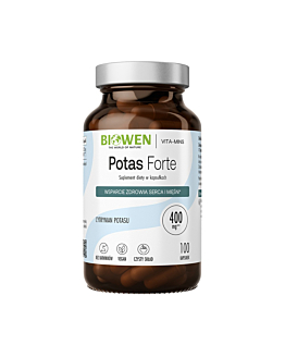 Biowen Potas Forte Cytrynian Potasu 1100 mg 100 kapsułek