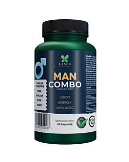 Lanco Nutritions Man Combo, suplement na libido, testosteron, witalność i męską energię, 60 kaps