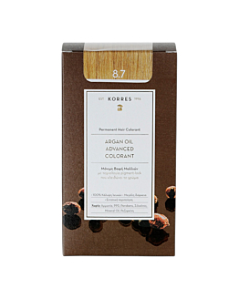 Korres Argan Oil Farba do włosów 8.7 Toffee