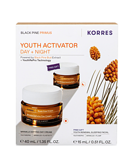 Korres Black Pine Primus Krem na dzień 40ml + Krem na noc 15ml