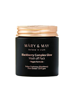 Mary&May Blackberry Complex Glow Wash off Pack 125 g - Rozjaśniająco-ujędrniająca maseczka do twarzy