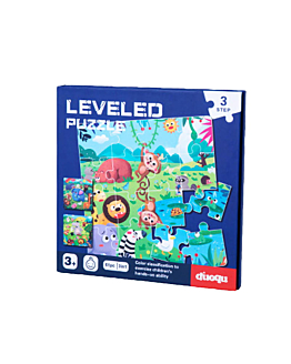 Habarri Puzzle magnetyczne Małpka, Słoń, Hipopotam, Poziom 3