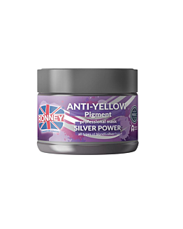 Ronney Anti-Yellow Silver Power Professional Mask srebrna maska do włosów blond rozjaśnianych i siwych, 300ml