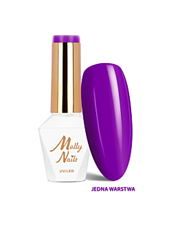 MollyNails Vivid Vibes Ultra Plum Lakier Hybrydowy UV LED Nr 287 8 g