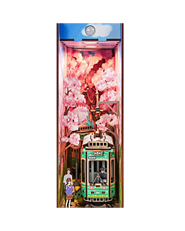 Habarri Miniaturowy domek Book Nook - Kraj kwitnącej wiśni