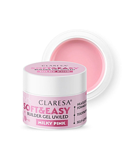 Claresa Soft&Easy Builder Gel żel budujący Milky Pink, 90g
