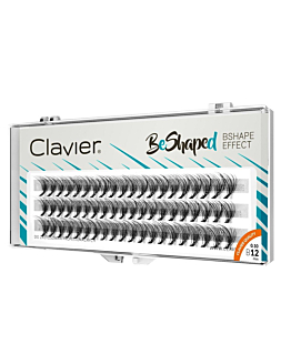 Clavier BeShaped jedwabne kępki rzęs skręt B 10D 12mm