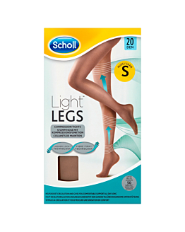 Scholl Light Legs Rajstopy uciskowe 20 DEN, Cieliste, Rozmiar S
