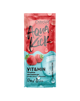 OstroVit Aqua Kick VIT&MIN 10 g o smaku truskawkowym