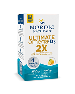 Nordic Naturals Ultimate Omega 2X 180 kapsułek miękkich o smaku cytrynowym