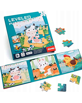 Habarri Puzzle magnetyczne - Poziom 1 - Krówka, Zajączek, Kurka
