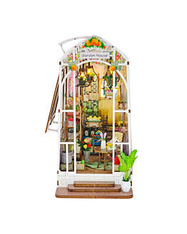Habarri Miniaturowy domek Book Nook - Biała oranżeria