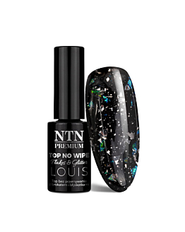NTN Premium Top Hybrydowy Louis Shimmer No Wipe Bez Przemywania Z Drobinkami Kawałkami 5g