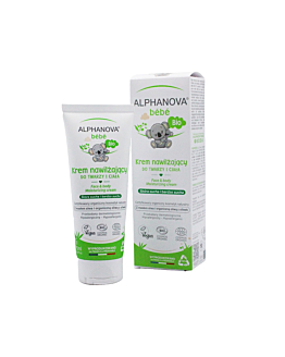 Alphanova Bebe Bio Nawilżający krem do twarzy i ciała na bazie oliwy, do skóry suchej i atopowej, 75 ml