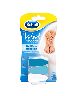 Scholl Velvet Smooth Wymienne nasadki do elektrycznego pilnika do paznokci 3 szt.
