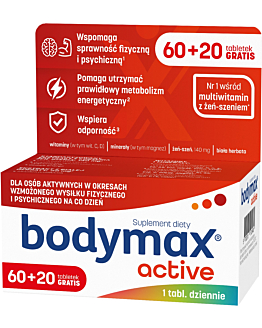 Bodymax Active, Zestaw witamin i minerałów, Tabletki