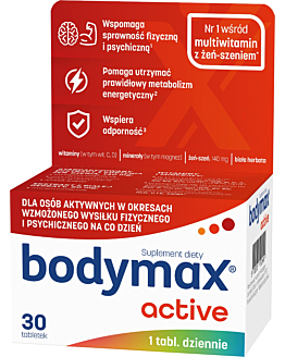 Bodymax Active, Zestaw witamin i minerałów, Tabletki