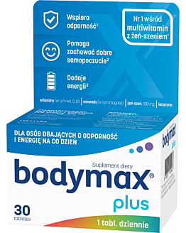 Bodymax Plus, Zestaw witamin i minerałów, Tabletki