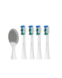Lovio SonicProtect PRO końcówki do szczoteczki sonicznej miękkie Białe LVTB124WK-HS 5szt