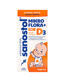 Sanostol Mikroflora + D3 Krople