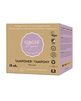 Ginger Organic Tampony Bez Aplikatora Normal