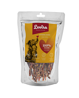 Lovira Smaczki dla Psa kaczka paski 80 g