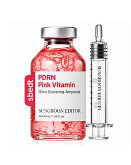 Sungboon Editor - Pink PDRN Glow Boosting Ampoule, rozświetlające serum do twarzy z PDRN, 40 ml