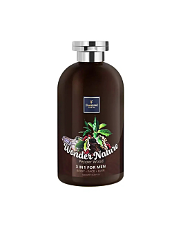 Famirel Men's World - Krem-żel pod prysznic do ciała, twarzy i włosów dla mężczyzn - Pepper Wood (3w1) 500ml