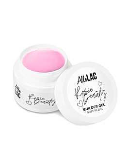 AlleLac Soft Rebel Żel Budujący Samopoziomujący Mleczno Różowy Rosie Beauty 45 g