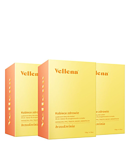Vellena Zestaw suplementu diety kobiece zdrowie brzoskwinia 3 pack