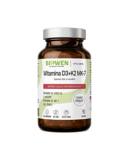 Biowen Witamina D3 4000 IU + K2MK7 90 kapsułek