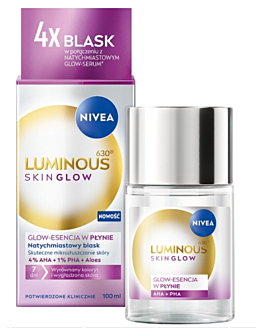 Nivea Luminous Even Glow Liquid Refiner Serum peelingujące 