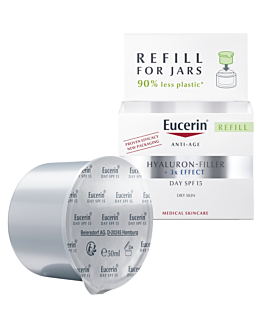 Eucerin Hyaluron-Filler Krem na dzień SPF15 do skóry suchej Refill, 50 ml