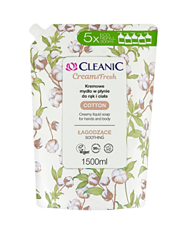 Cleanic Cream&Fresh Sapone Liquido Cremoso Cotton, 1,5 L
