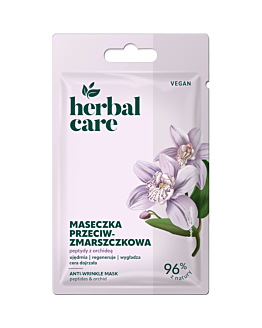 Herbal Care rzeciwzmarszczkowa maseczka Peptydy z orchideą