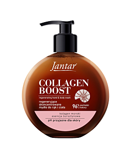 Jantar Collagen Boost Regenerujące Mydło do rąk i ciała z esencją bursztynową i kolagenem mor.