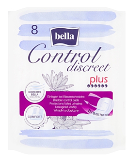 Bella Control Discreet Plus Wkładki urologiczne, 8 sztuk