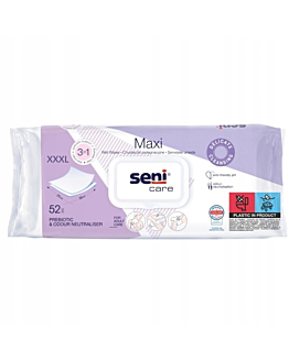 Seni Care Chusteczki pieklęgnacyjne 3w1 maxi XXXL 52 szt.