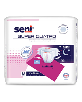 Seni Super Quatro M Pieluchomajtki, 10 szt.