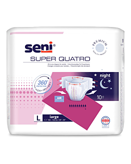 Seni Super Quatro L Pieluchomajtki, 10 szt.