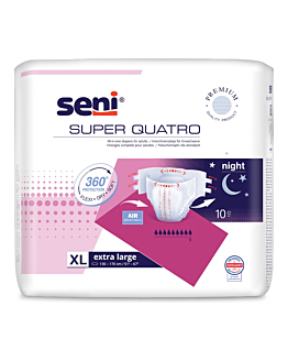 Seni Super Quatro XL Pieluchomajtki, 10 szt.