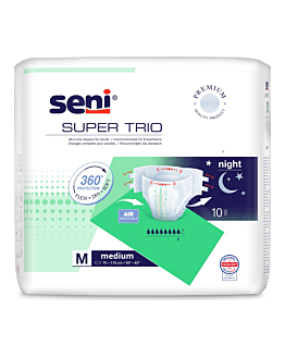 Seni Super Trio M Pieluchomajtki, 10 szt.