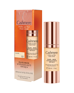 Cashmere Make-up Blur Maxi Cov, fluid- baza wygładzająco-kryjąca 02 Nude, 30 ml