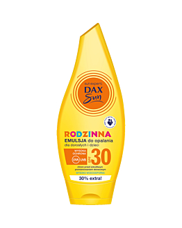 Dax Sun, rodzinna emulsja do opalania dla dorosłych i dzieci SPF 30, 250 ml