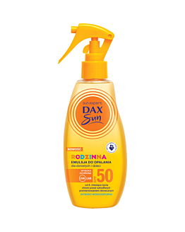 Dax Sun, rodzinna emulsja do opalania dla dorosłych i dzieci SPF 50 triger, 200 ml