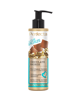 Perfecta Chocolate Bronze, nawilżający balsam brązująco-rozświetlający Chocolate Dessert, 195 ml