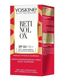 Yoskine Retinolox Przeciwzmarszczkowy krem silnie ochronny na dzień SPF 50+